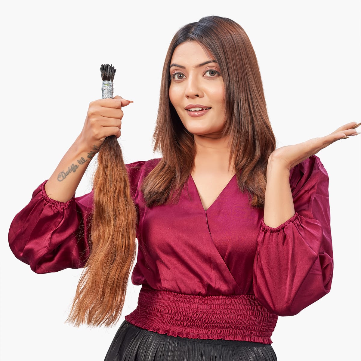 I-tip Hair Extension | Dark Brown/LIGHT Brown |  3/ 6 | Ewa Hair