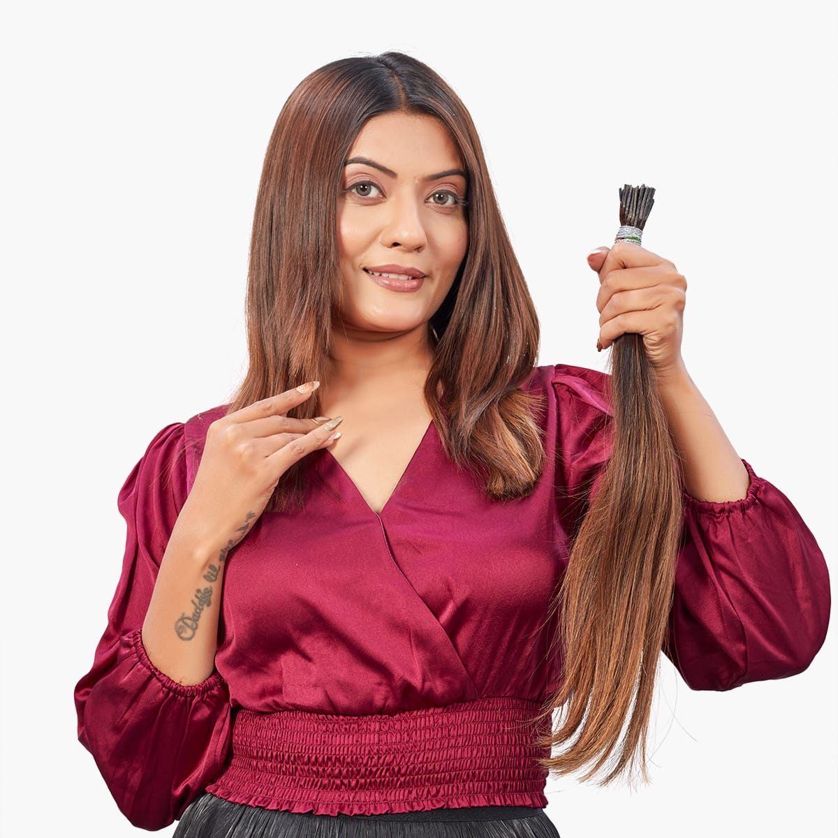 I-tip Hair Extension  | Dark Golden Brown |Ewa Hair