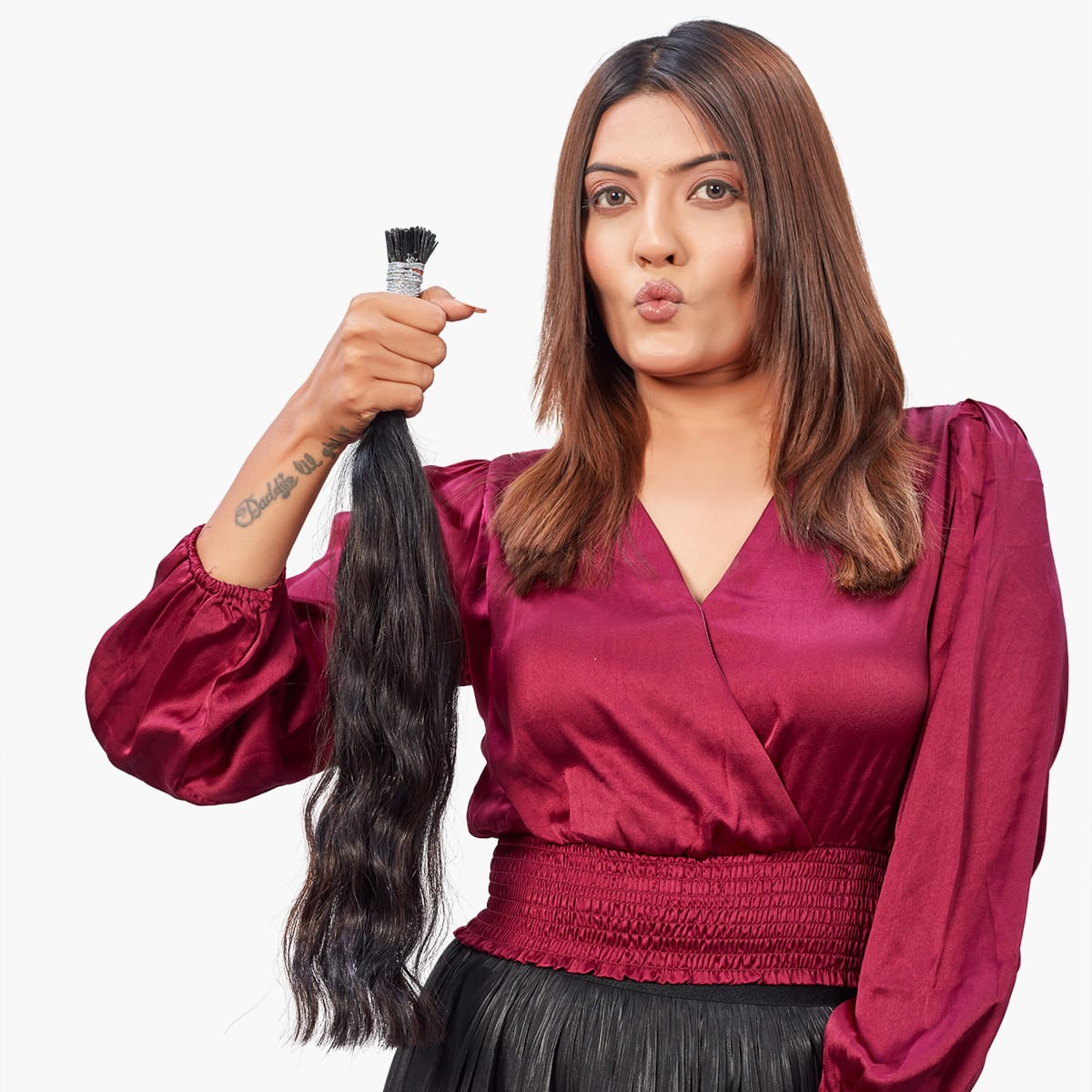 I-tip Hair Extension | Natural Black | Ewa Hair