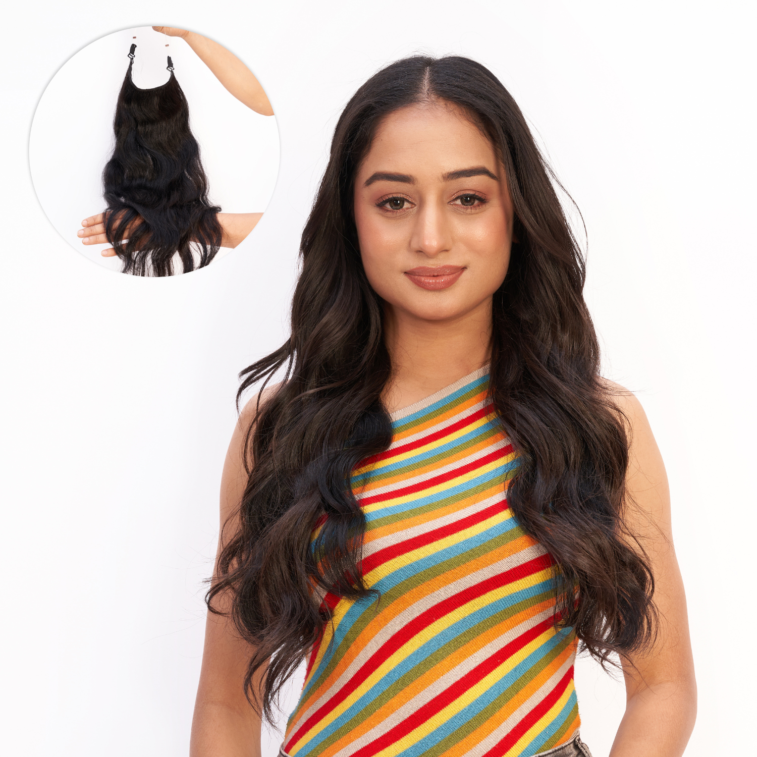 Halo Hair Extensions | Natural Black | Ewa Hair