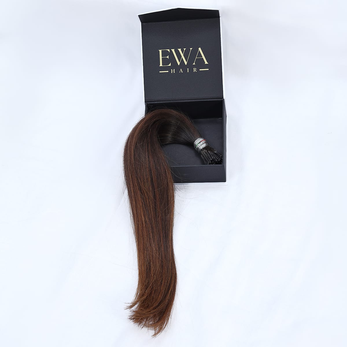 I-tip Hair Extension  | Dark Golden Brown |Ewa Hair