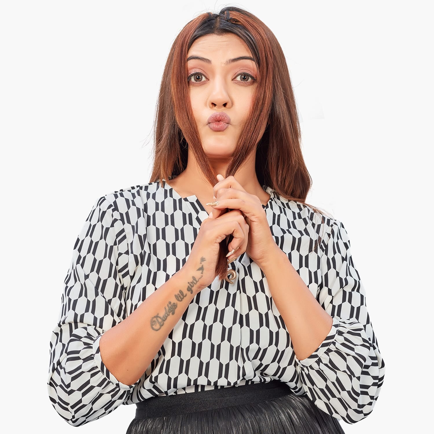 Medium Brown | Clip-in Hair Streaks | Ewa Hair