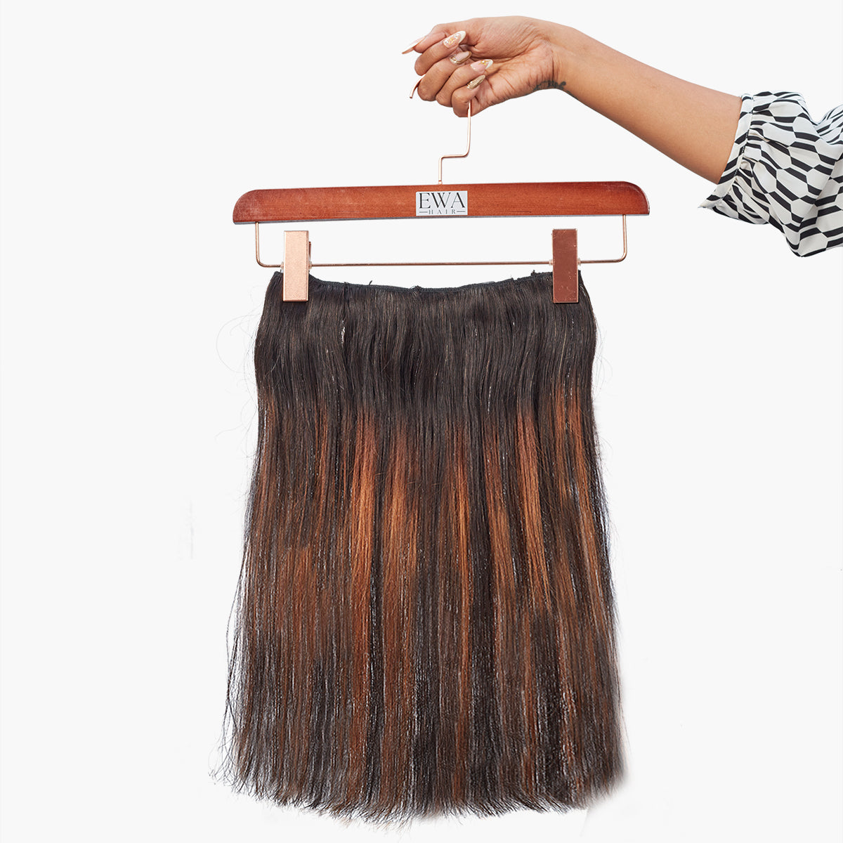 Classic Light Brown Balayge Volumizer - Straight| Ewa Hair