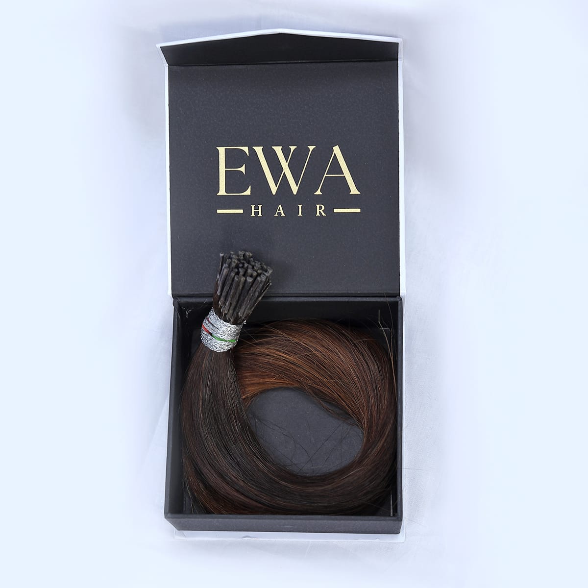 I-tip Hair Extension |Natural Black/LIGHT Brown | 1b/4 | Ewa Hair