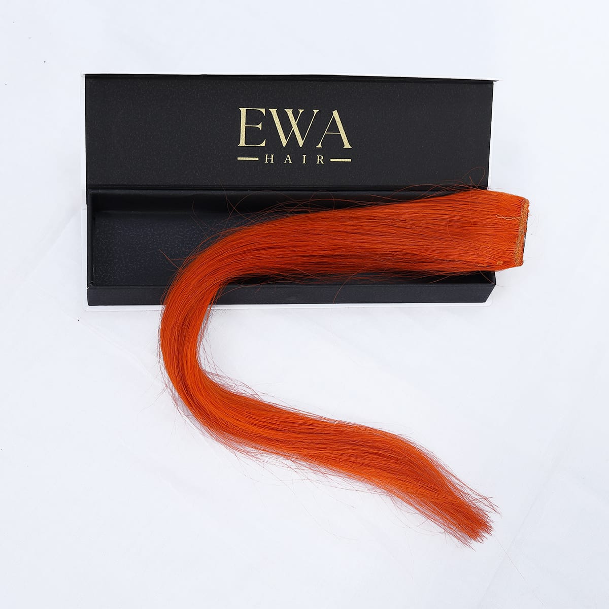 Metalic Orange |Clip-in Hair Streaks | Ewa Hair