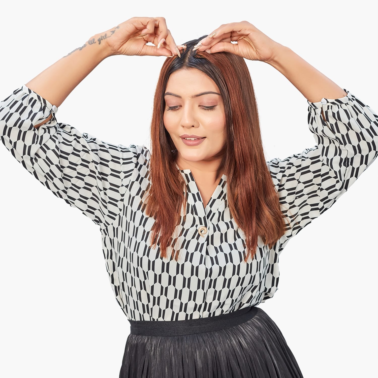 Medium Brown | Clip-in Hair Streaks | Ewa Hair