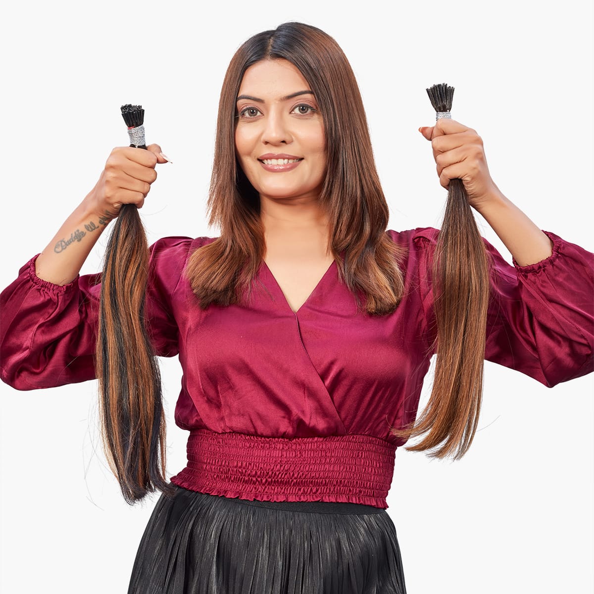 I-tip Hair Extension  | Dark Golden Brown |Ewa Hair