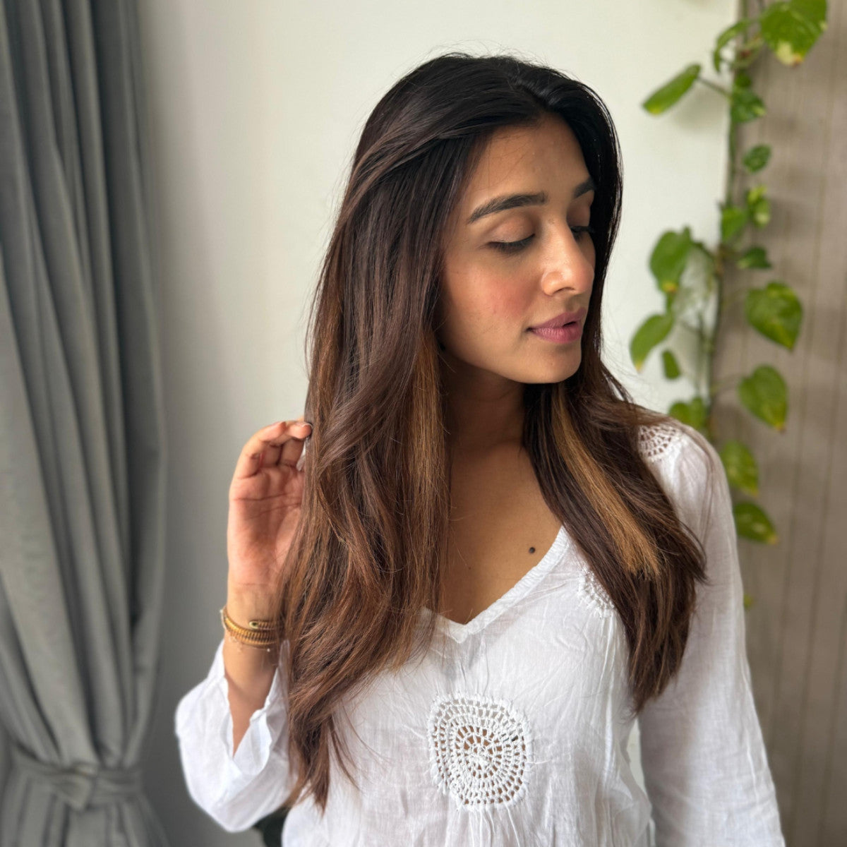 Ombre Nut Brown|Clip-in Hair Streaks | Ewa Hair